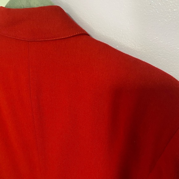 Vintage Red Double-breasted Blazer - Picture 11 of 15